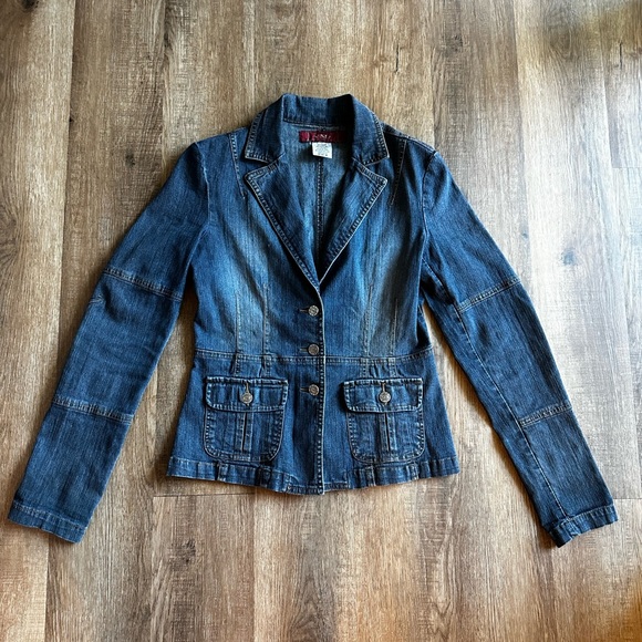 Y2K YMI Dark Blue Jean Jacket - Picture 1 of 3